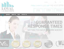 Tablet Screenshot of loyalit.com.au